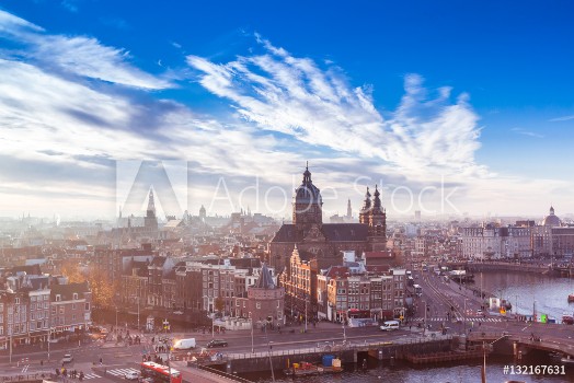Bild på Amsterdam skyline